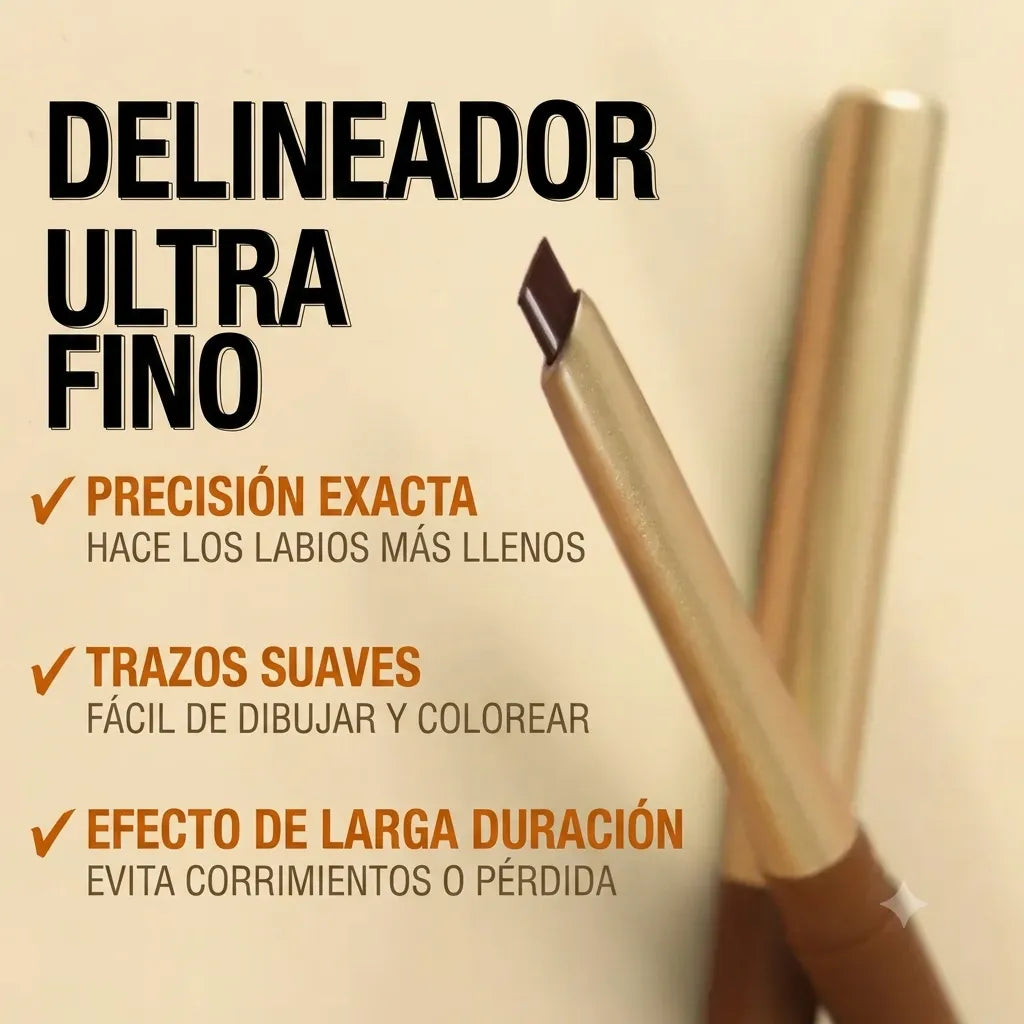 Lápiz Delineador de Labios Waterproof Mate