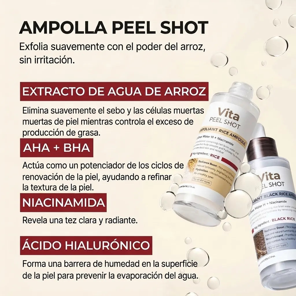Ampolla De Cáscara De Arroz — VITA COSMETICS®