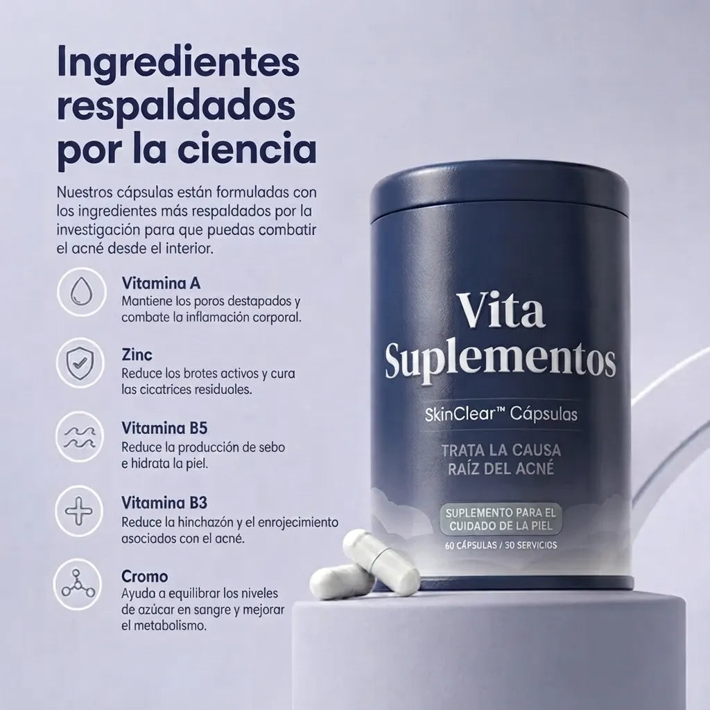 SkinClear Capsulas — Vita Suplementos