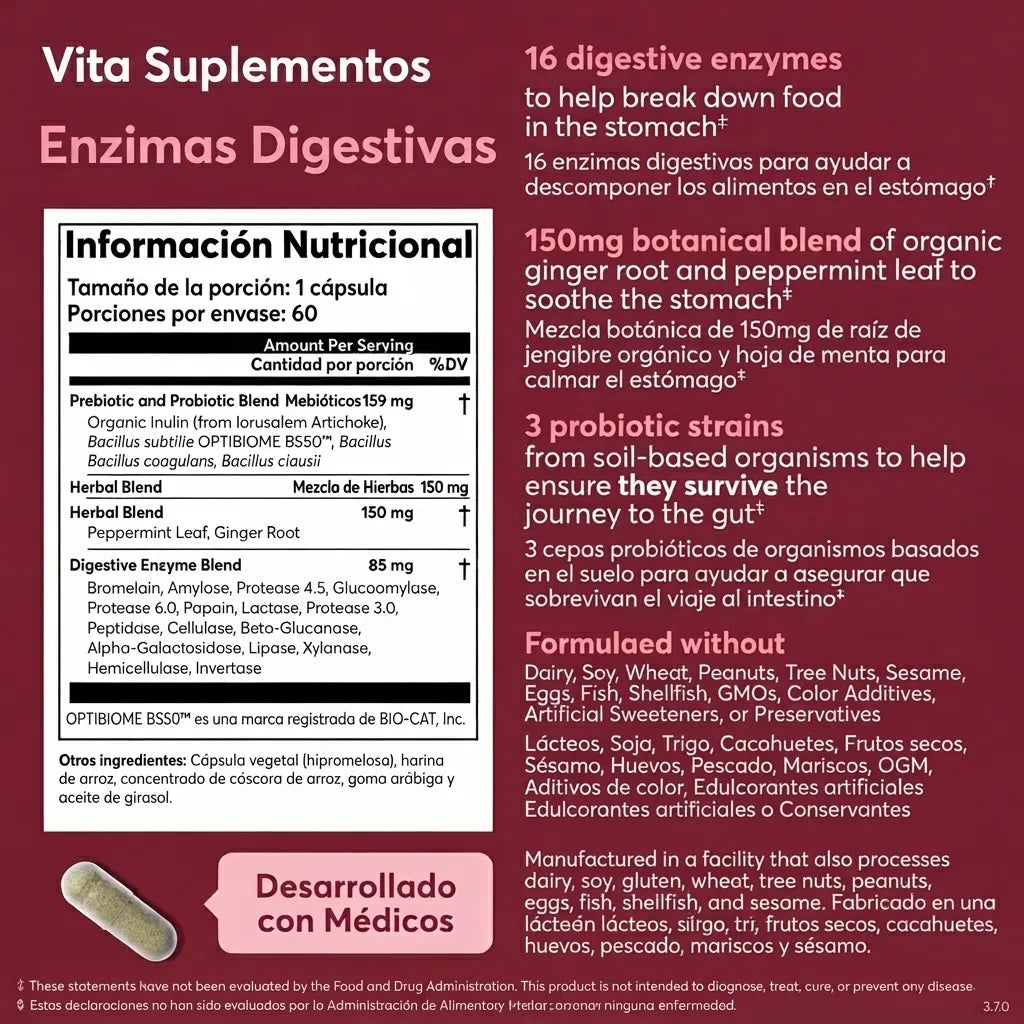 Enzimas Digestivas — Vita Suplementos