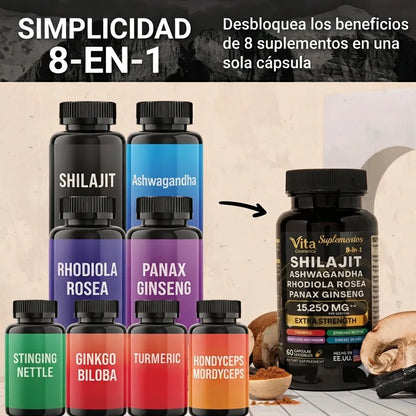 ShilaStrength — Fuerza de Shilajit 9000mg