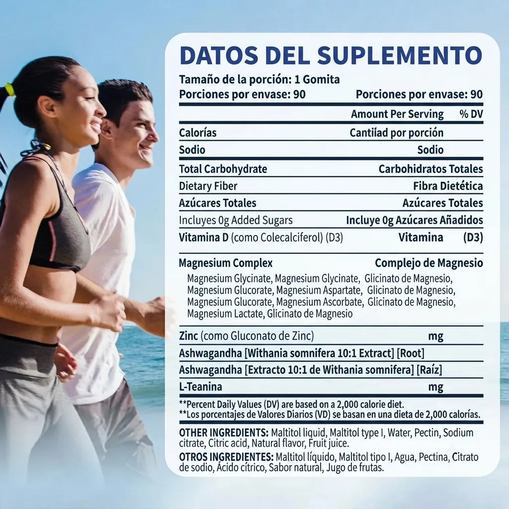 Vita Suplementos Magnesium Complex — Gomitas con 10 Tipos de Magnesio