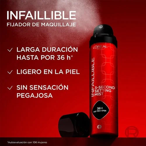 Infallible Fixing Mist 36H — Spray Fijador de Maquillaje