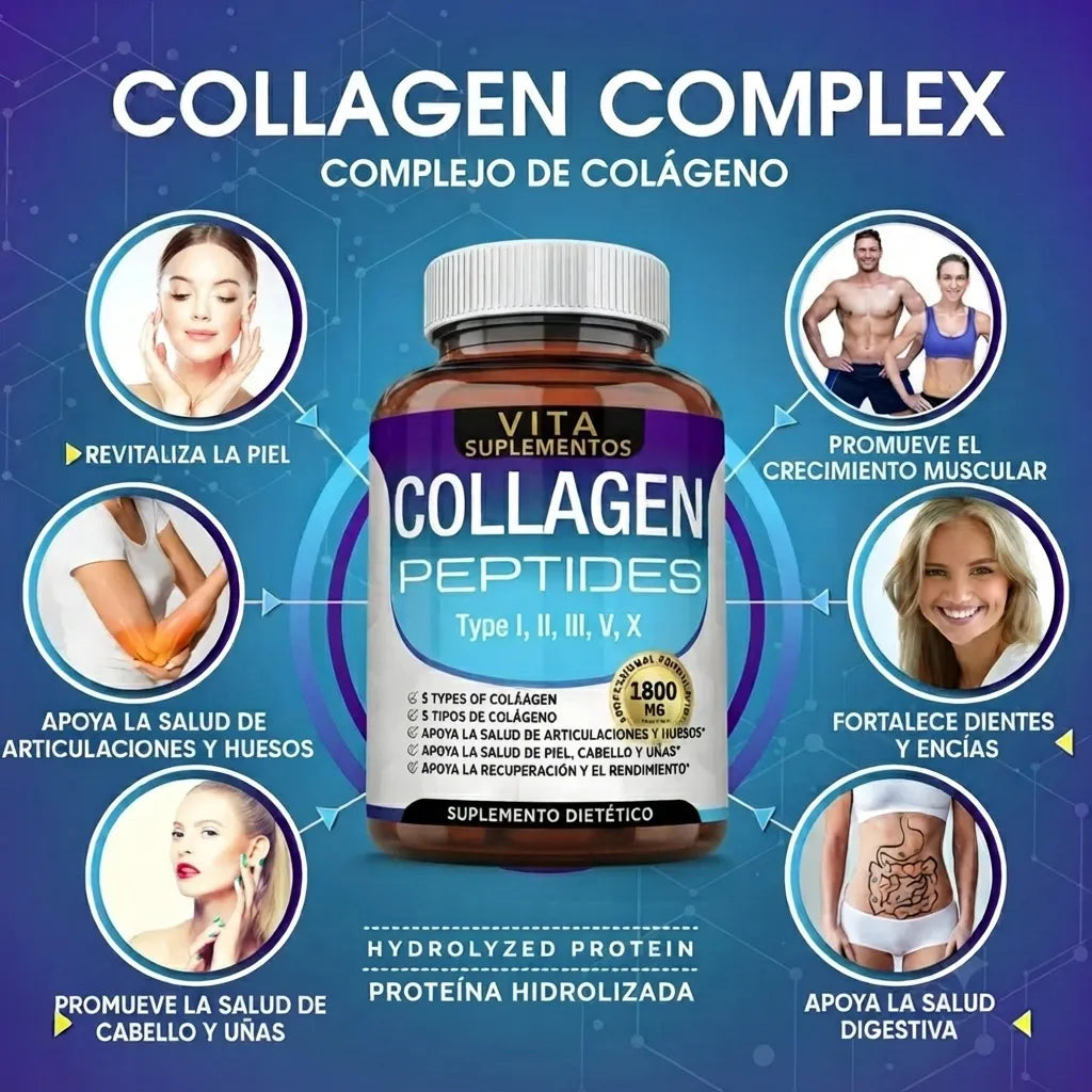 Vita Suplementos Collagen Peptides — Cabello, Piel y Articulaciones