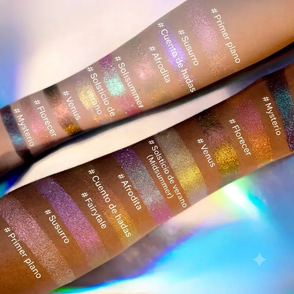 Sombra Individual Multicromo Ourbella — Efecto Holográfico Duocromo
