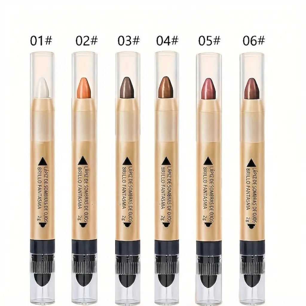 Set de 6 Barras de Sombra de Ojos Waterproof — Perla, Glitter y Shimmer